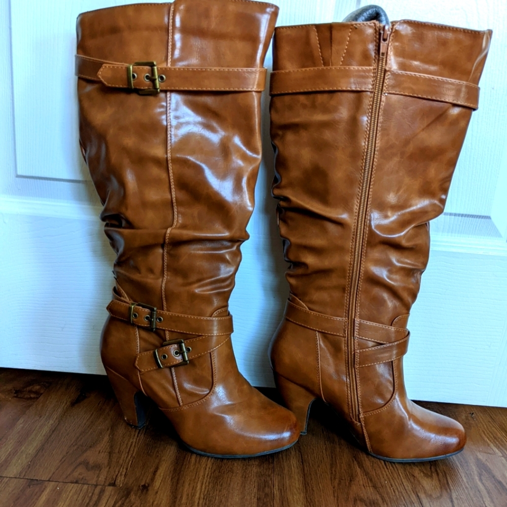 LAST CHANCE OFFER! Rich Cognac Color Boots, Size 9